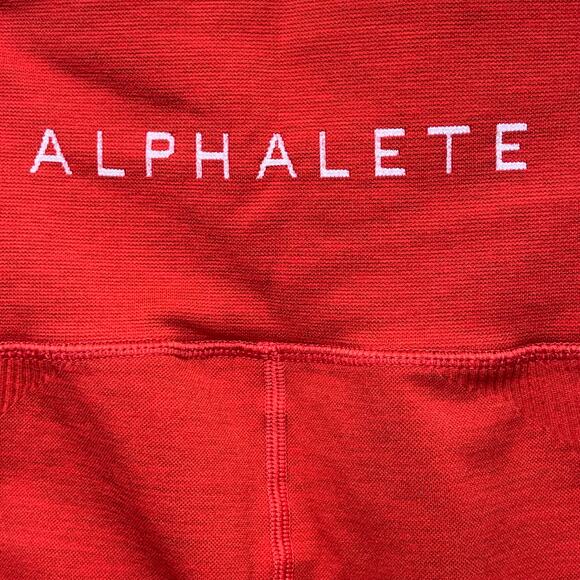 Alphalete Halo Compression Leggings Red Small - Picture 3 of 6